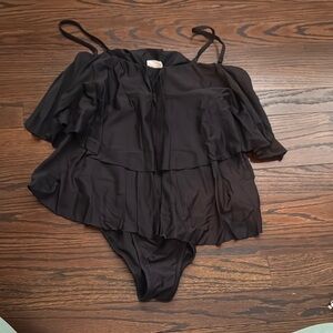 J crew Black Layered swimsuit